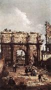 Canaletto Rome: The Arch of Constantine ffg oil painting artist