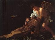 Caravaggio St.Francis in Ecstasy oil painting artist