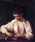 Caravaggio Boy Peeling a Fruit df oil painting picture wholesale