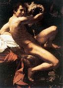 Caravaggio St. John the Baptist (Youth with Ram)  fdy oil painting reproduction