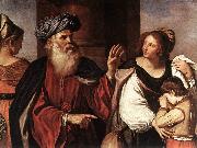 GUERCINO Abraham Casting Out Hagar and Ishmael sg oil painting artist