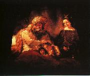 Rembrandt Jacob's Blessing oil painting picture wholesale