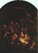Rembrandt Adoration of the Shepherds oil painting reproduction