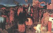SASSETTA Death of the Heretic on the Bonfire af oil painting artist