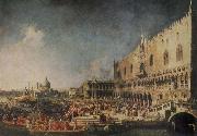 Canaletto The Arrival of the French Ambassador in Venice oil painting reproduction
