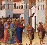 Duccio Jesus Opens the Eyes of a Man Born Blind oil painting artist