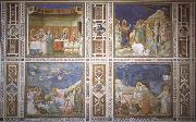Giotto The wedding to Guns De arouse-king of Lazarus, De bewening of Christ and Noli me tangera oil painting reproduction