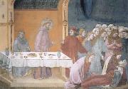 Giotto The death of the knight of Celano oil painting on canvas