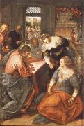 Tintoretto Christ in Maria and Marta oil painting