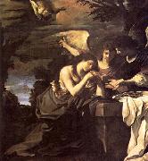 GUERCINO Magdalen and Two Angels oil painting artist