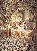 Raffaello View of the Stanza della Segnatura oil painting