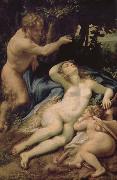 Correggio Venus and Eros was found Lin God oil painting reproduction