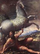 PARMIGIANINO The Conversion of St Paul - Oil on canvas oil painting