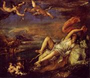 The Rape of Europa  is a bold diagonal composition which was admired and copied by Rubens.