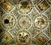 the ceiling of the stanza della segnatura, vatican palace