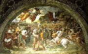 Raphael repulse of attila oil painting reproduction