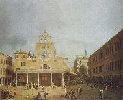 Canaletto Platz vor San Giacomo di Rialto in Venedig. oil painting on canvas