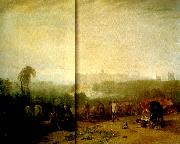 J.M.W.Turner ploughing up turnips, near slough oil painting reproduction