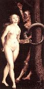 Baldung Eve Serpent and Death oil painting
