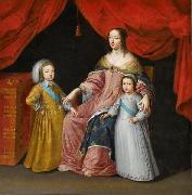 Anna of Austria with her children