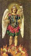 Anonymous Saint Michael Archangel oil painting on canvas