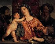 Titian Madonna of the Cherries oil painting reproduction