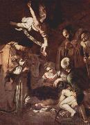 Caravaggio Nativity with St. Francis and St Lawrence oil painting on canvas