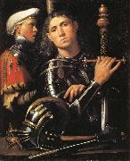Giorgione Portrait of a Man in Armor with His Page oil painting picture wholesale