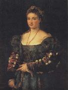 Titian Portrait of a Woman oil painting reproduction