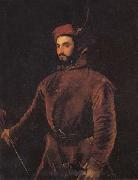 Titian Portrait of Ippolito de'Medici in a Hungarian Costume oil painting reproduction