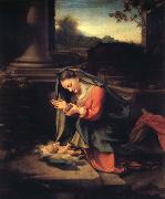 Correggio Madonna worshipping the Child oil painting on canvas