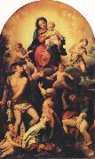 Correggio Madonna with Saint Sebastian oil painting reproduction