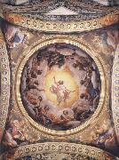Correggio Vision of Saint john on the Island of Patmos,cupola oil painting on canvas