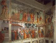 MASACCIO Frescoes in the Cappella Brancacci oil painting