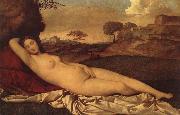 Titian The goddess becomes a woman oil painting reproduction