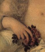 Details of Venus of Urbino