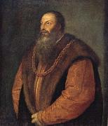 Titian Pietro aretino oil painting on canvas