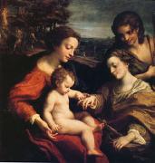 Correggio The Mystic Marriage (mk05) oil painting on canvas