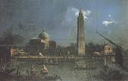 Canaletto Festa notturna alla chiesa di S.Pietro di Castello (mk21) oil painting reproduction