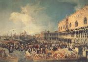Canaletto Ricevimento del'ambasciatore imperiale al palazzo Ducale (mk21) oil painting reproduction