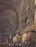 Canaletto Interior of San Marco (mk25) oil painting reproduction