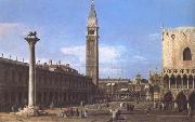 Canaletto Venice The Piazzetta towards the Torre del'Orologio (mk25) oil painting reproduction
