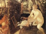 Tintoretto Susanna at he Bath oil painting reproduction