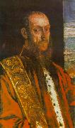 Tintoretto Portrait of Vincenzo Morosini oil painting reproduction
