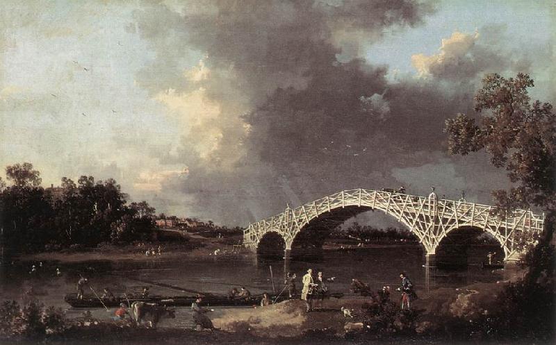 Canaletto Old Walton Bridge ff China oil painting art