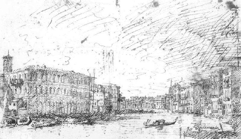 Canaletto The Grand Canal Seen from Rialto toward the North ff