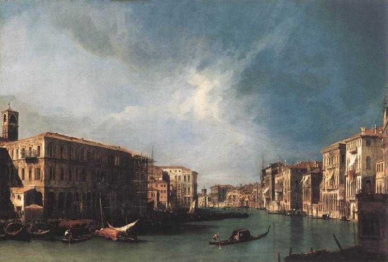 Canaletto The Grand Canal from Rialto toward the North China oil painting art