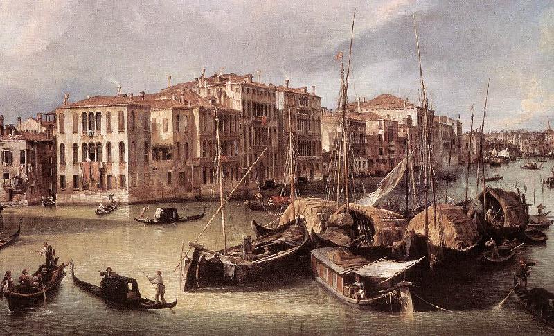 Canaletto Grand Canal: Looking North-East toward the Rialto Bridge (detail) d China oil painting art