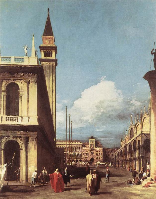 Canaletto The Piazzetta, Looking toward the Clock Tower df China oil painting art