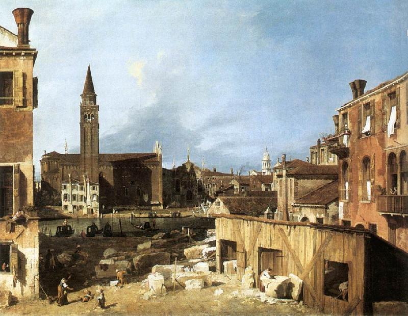 Canaletto The Stonemason s Yard